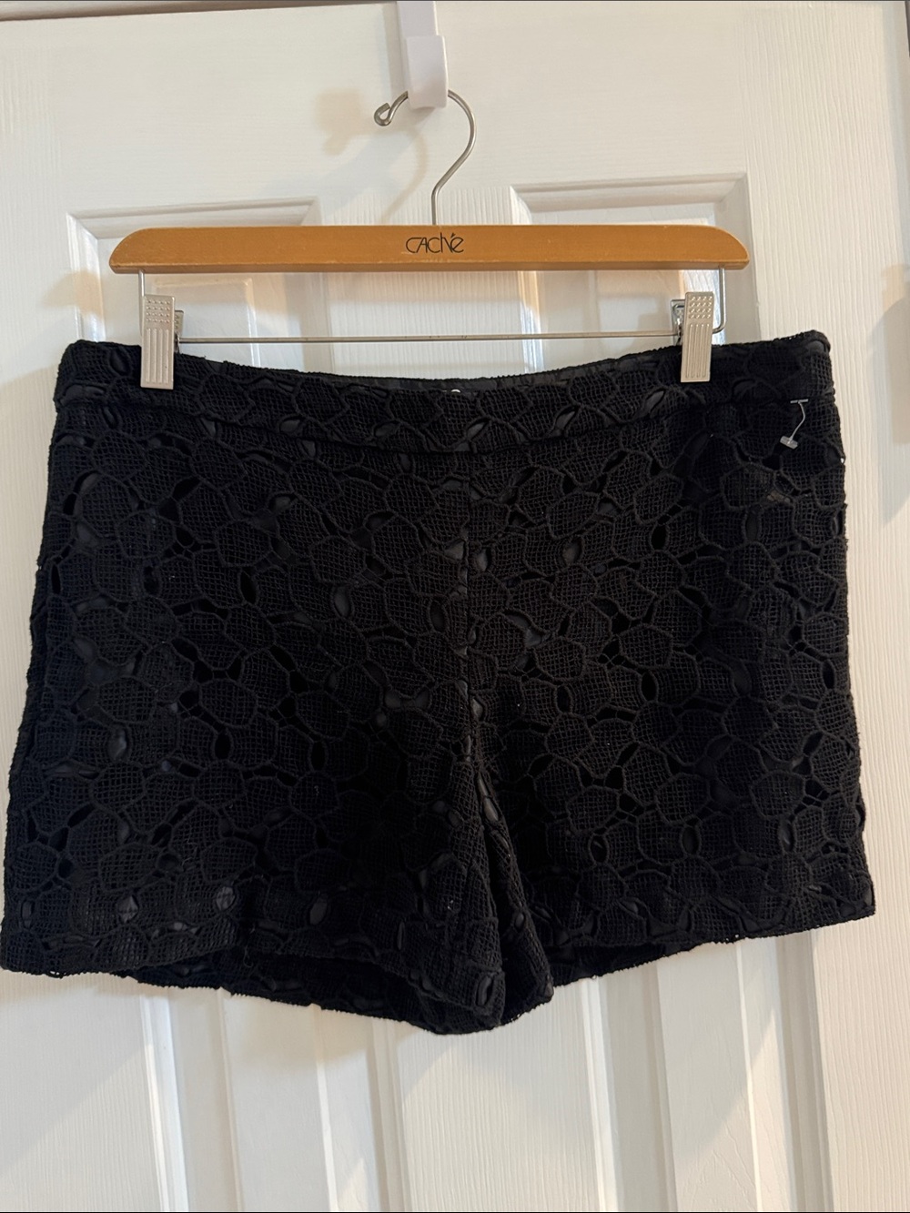 NWOT ABS Allen Schwartz Black Lace Shorts